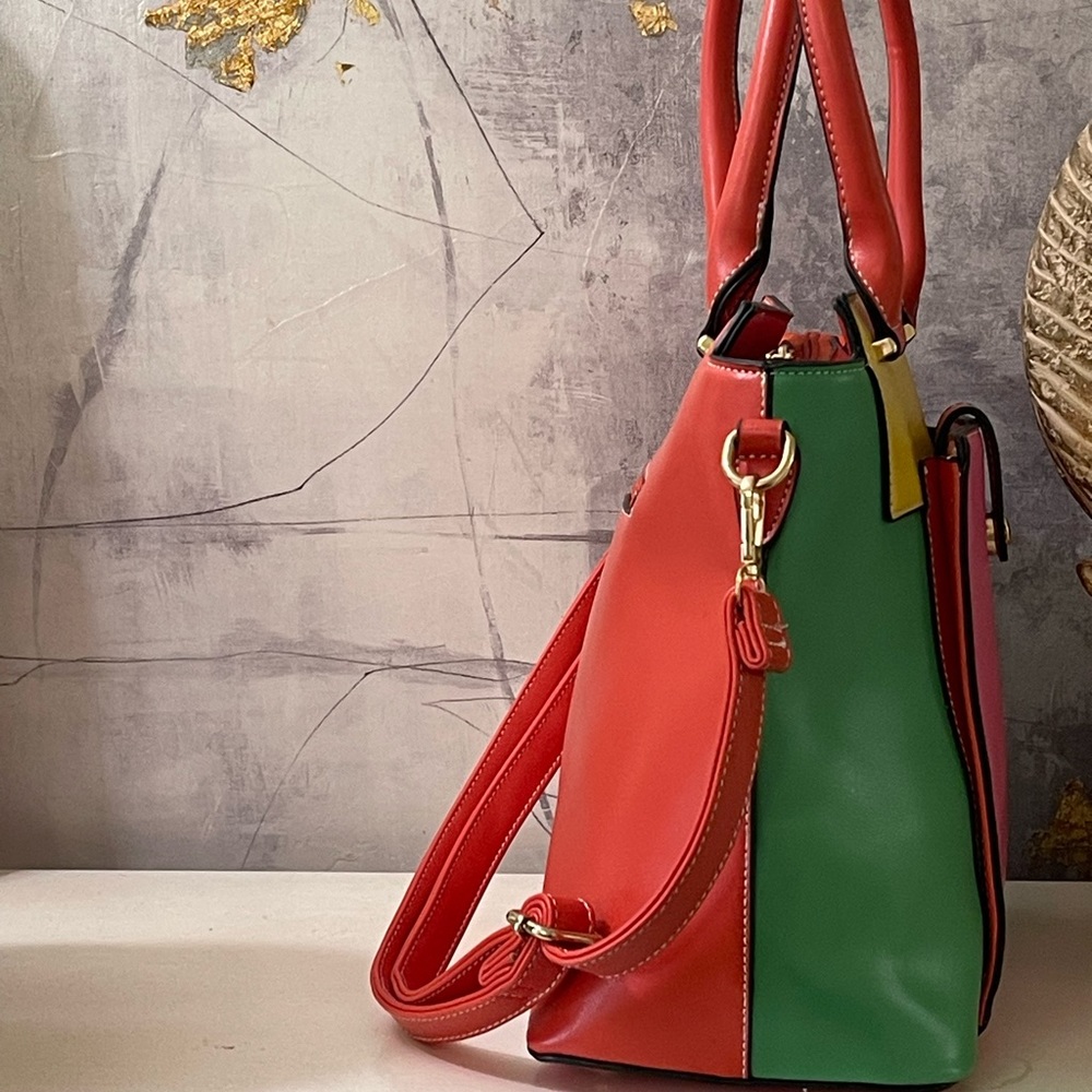Multicolor Colorblock handbag - Picture 4 of 5
